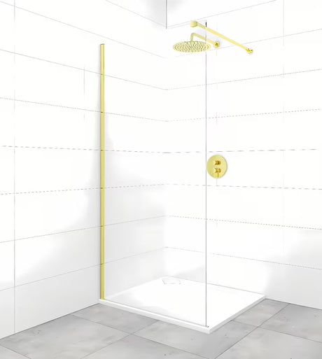 Nosač za učvršćenje pro walk-in za tuš stijenu SAT Walk-In u izvedbi PVD gun metal