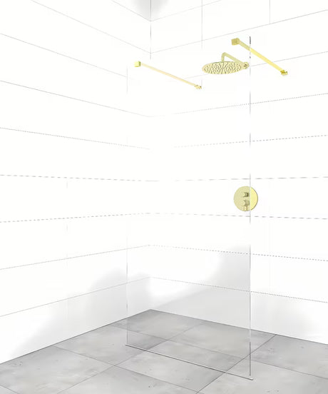 Nosač za učvršćenje pro walk-in za tuš stijenu SAT Walk-In u izvedbi PVD gun metal