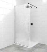 Crna stabilizacijska šipka SAT Walk-in sa zglobovima pro za stabilno učvršćenje walk-in stakla