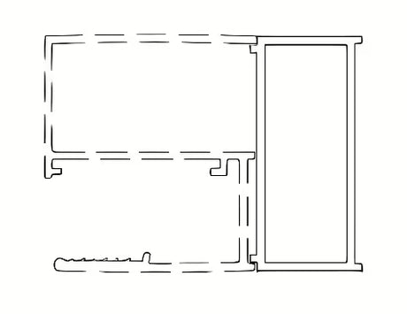 Kompenzacijski profil SAT Walk-In Xmotion u crnoj boji pro za izravnavanje građevinskog otvora