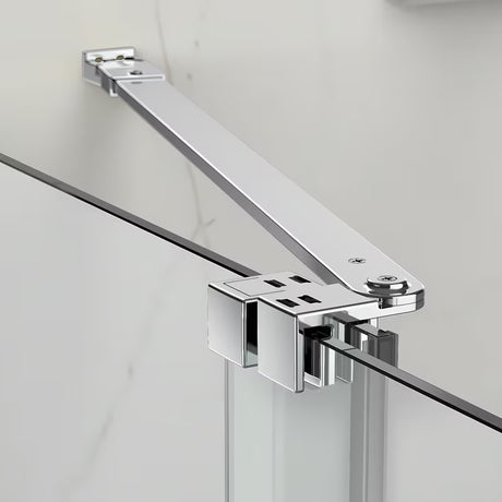 Tuš vrata za nišu SAT Xmotion 110 cm u sjajnom kromu s prozirnim staklom bez okvira