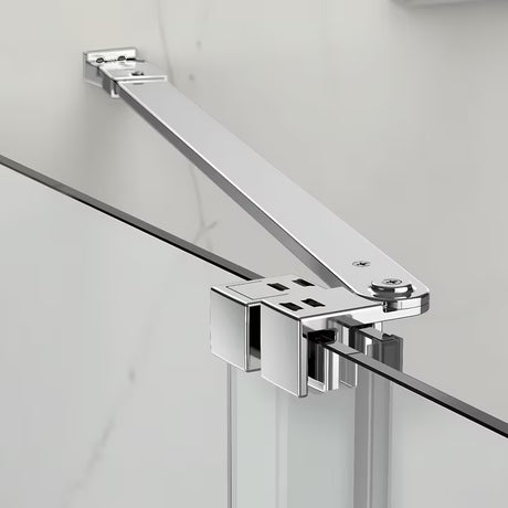 Tuš kabina SAT Xmotion 110x90 cm s prozirnim staklom, bezokvirnom izvedbom i kromiranim profilima