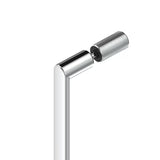 Pravokutna tuš kabina SAT Xmotion 140 x 110 cm s kliznim vratima i prozirnim staklom u sjajnom kromu.