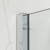 Paravan za Kadu SAT Walk-In Xmotion 150 cm u krom izvedbi s kliznim dijelom i premazom Easy Clean