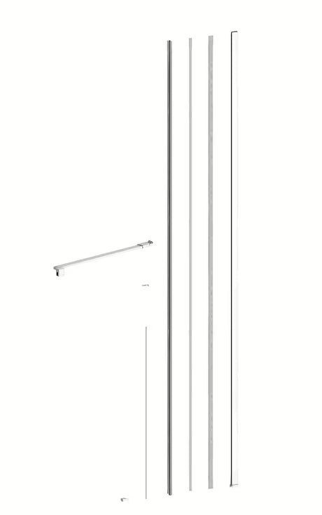 SAT Walk-In Xmotion set pro za montažu bočne stijene pro walk-in u bijeloj izvedbi