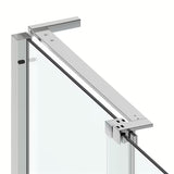 Tuš stijena SAT Walk-In Xmotion Walk-In 100 cm u sjajnom kromu s prozirnim staklom