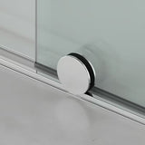 Tuš stijena SAT Walk-In Xmotion Walk-In 140 cm u sjajnom kromu s prozirnim staklom i kliznim sustavom.