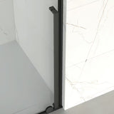 Walk-in tuš stijena SAT Xmotion 140 cm s bijelim profilima i prozirnim staklom bez dekora