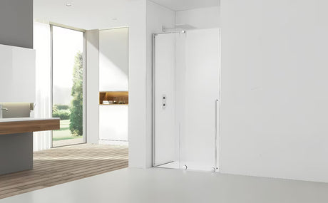 Tuš vrata SAT Walk-In Xmotion za nišu 120 cm u sjajnom kromu s prozirnim staklom