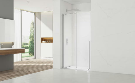 Tuš vrata za nišu SAT Xmotion 110 cm u sjajnom kromu s prozirnim staklom bez okvira