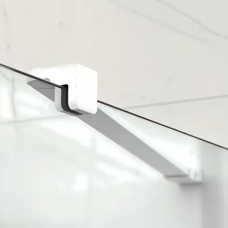 SAT Xmotion pravokutna tuš kabina 140 x 80 cm u bijeloj boji s prozirnim staklom i kliznim sustavom