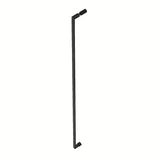 Pravokutna tuš kabina SAT Xmotion 110x80 cm u crnoj boji s prozirnim staklom i kliznim vratima.