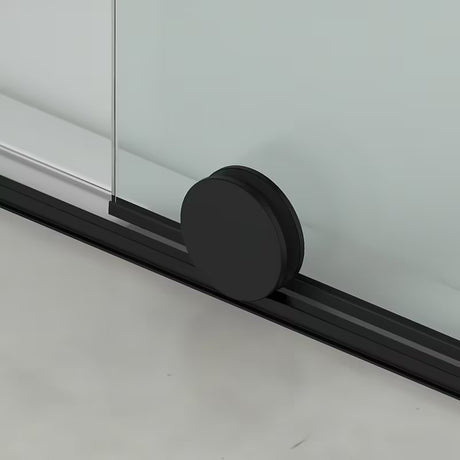 Pravokutna tuš kabina SAT Xmotion 120x80 cm u crnoj izvedbi s prozirnim staklom i kliznom stijenom.