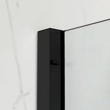 Tuš kabina SAT Xmotion 140x90 cm u crnoj izvedbi s prozirnim staklom i kliznim otvaranjem