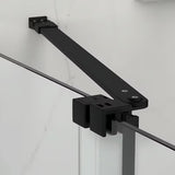 Tuš kabina SAT Xmotion 140x90 cm u crnoj izvedbi s prozirnim staklom i kliznim otvaranjem