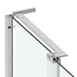 Pravokutna tuš kabina SAT Walk-In Xmotion 100x90 cm s kliznim vratima i prozirnim staklom u sjajnom kromu