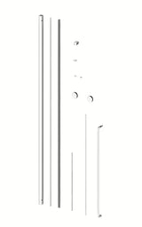 Tuš kabina SAT Xmotion 110x80 cm s kliznim vratima, prozirnim staklom i sjajnim kromom