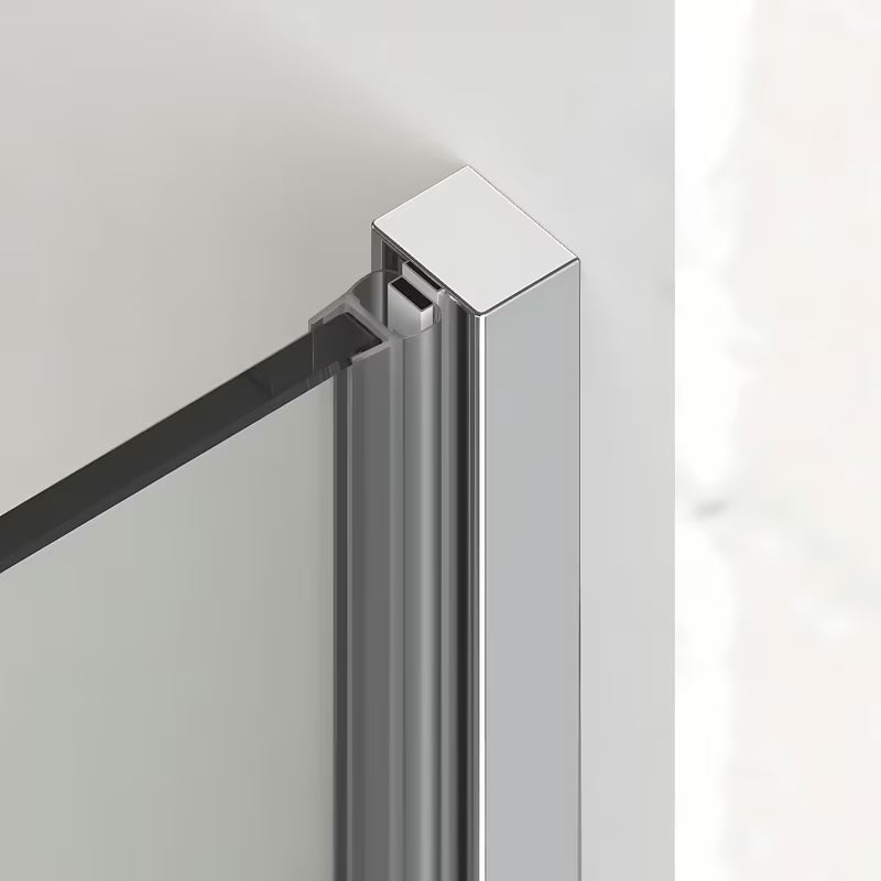 Tuš kabina SAT Xmotion 110x90 cm s prozirnim staklom, bezokvirnom izvedbom i kromiranim profilima