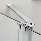 Tuš kabina SAT Xmotion 120x90 cm s prozirnim staklom, kliznom stijenkom i sjajnim kromiranim profilom