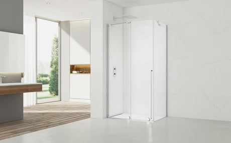 Tuš kabina SAT Xmotion 140x80 cm s prozirnim staklom i sjajnom krom izvedbom