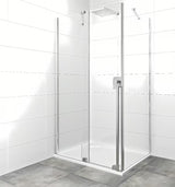 Tuš kabina SAT Xmotion 140x80 cm s prozirnim staklom i sjajnom krom izvedbom