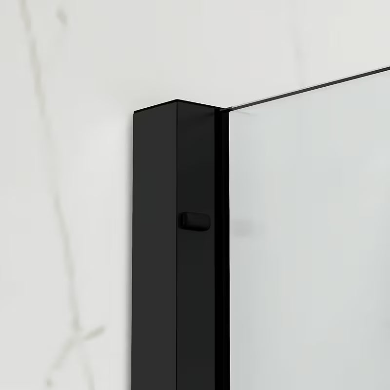 Klizna paravan za kadu SAT Walk-In Xmotion s prozirnim staklom i crnim profilima