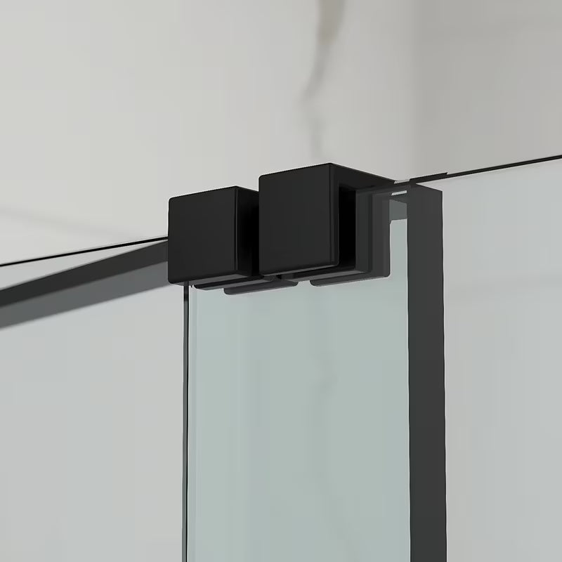 Klizna paravan za kadu SAT Walk-In Xmotion s prozirnim staklom i crnim profilima