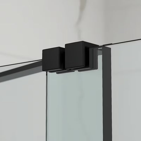 Klizna paravan za kadu SAT Walk-In Xmotion s prozirnim staklom i crnim profilima