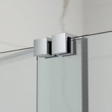 Paravan za Kadu SAT Walk-In Xmotion 150 cm u krom izvedbi s kliznim dijelom i premazom Easy Clean