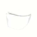 Bijeli viseća WC školjka SAT Fusion s vrtložnim ispiranjem i sjedalom soft Close.