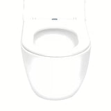 Bijeli viseća WC školjka SAT Fusion s vrtložnim ispiranjem i sjedalom soft Close.