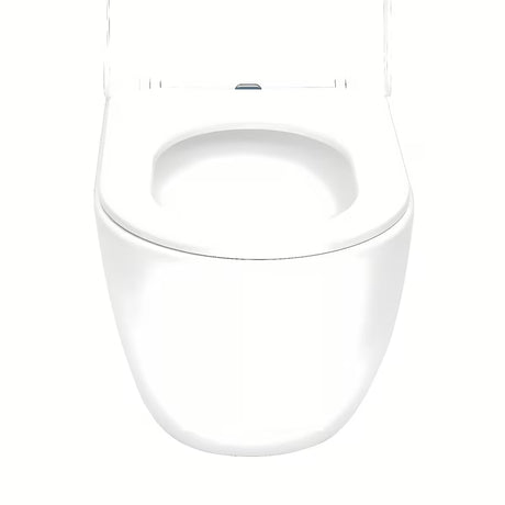 Bijeli viseća WC školjka SAT Fusion s vrtložnim ispiranjem i sjedalom soft Close.