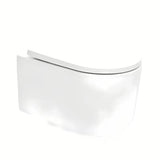 Bijeli viseća WC školjka SAT s Rimless ispiranjem bez ruba i sjedalom soft Close.
