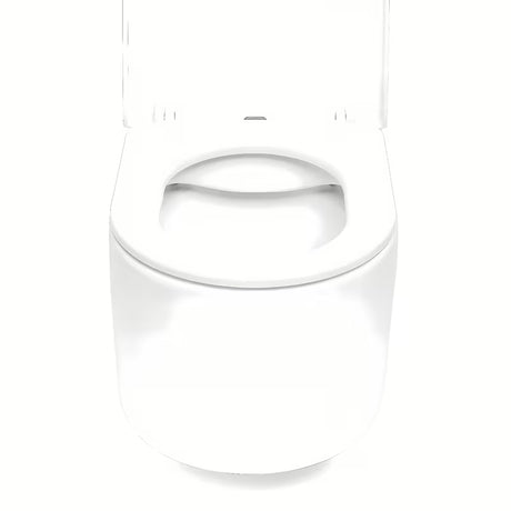 Bijeli viseća WC školjka SAT s Rimless ispiranjem bez ruba i sjedalom soft Close.