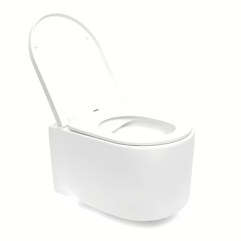 Viseći WC set SAT s vodokotlićem, tipkalom za ispiranje u crnoj mat izvedbi i duroplast sjedalom