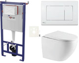 Viseći WC set SAT Fusion pro za ugradnju u lagane zidove i predzidne sustave