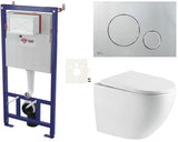 Viseći WC set SAT Fusion s vrtložnim ispiranjem, podžbuknim modulom i sjedalom soft Close
