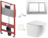 Viseći WC set SAT s vodokotlićem TECEbase, tipkom TECE nowa i duroplast sjedalom soft Close