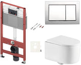 Viseći WC set SAT pro za lagane zidove s modulom, vodokotlićem TECEbase, tipkom za ispiranje i sjedalom soft Close.