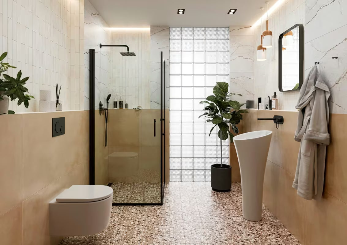 Pravokutno ogledalo SAT 50x70 cm u crnoj boji s mogućnošću vješanja okomito i vodoravno.