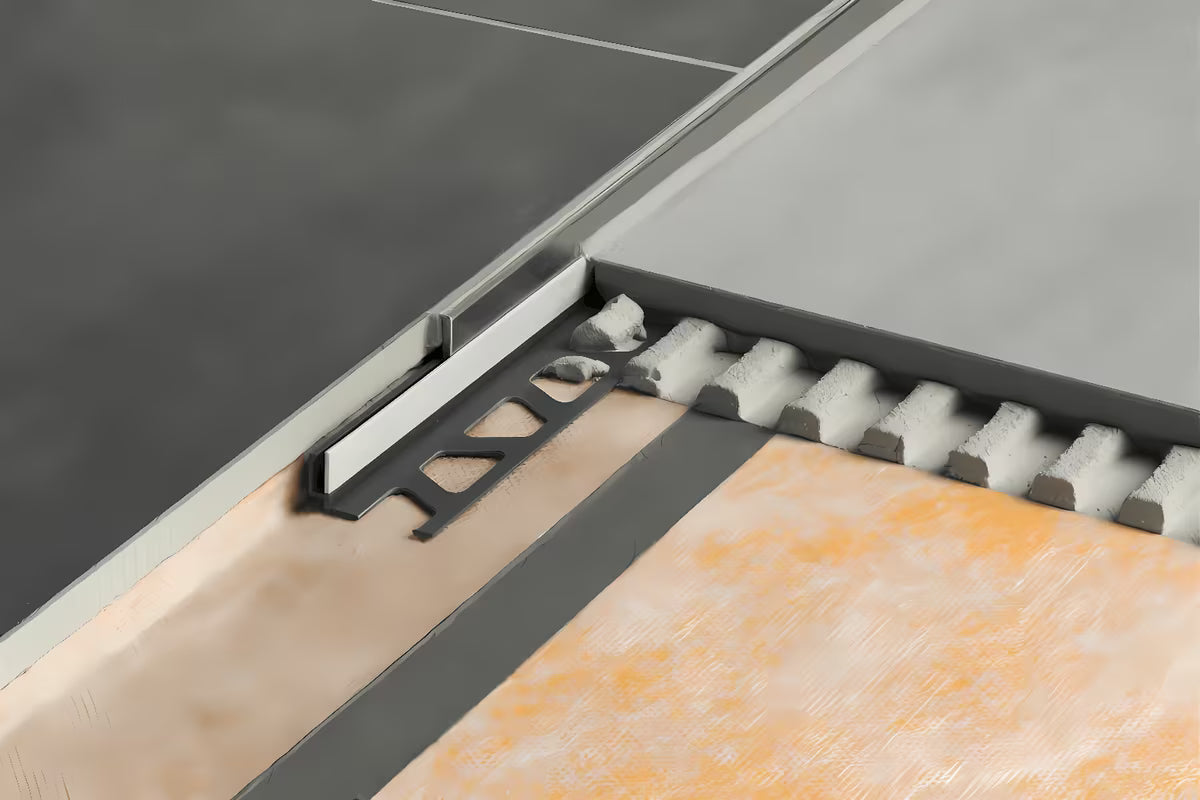 Schlüter Showerprofile-S nagibna inox lajsna pro bočni završetak tuš-kabine bez tuš kade, 120 cm, chrome