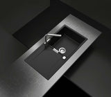 Granitni sudoper  Schock Mond s ocjeđivačem u boji magma pro ugradnja na radnu ploču