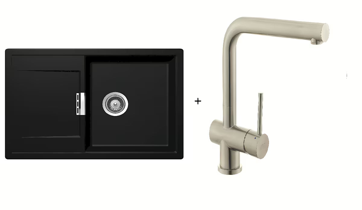 Povoljni set granitnog kuhinjskog sudopera Schock i kuhinjske slavine SIKO.