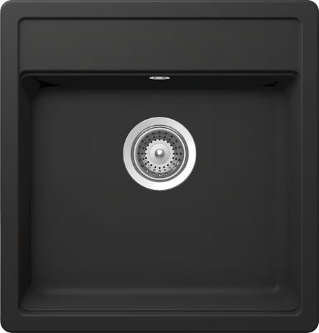 Granitni kuhinjski jednostruki sudoper Schock Nemo N100S pro montaža na radnu ploču u boji nero