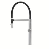 SIKO jednoručna baterija stojeća miješalica za sudoper crni krom s tušem pričvršćenim magnetom