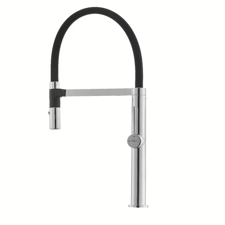 SIKO jednoručna baterija stojeća miješalica za sudoper crni krom s tušem pričvršćenim magnetom