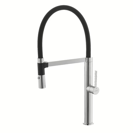 SIKO jednoručna baterija stojeća miješalica za sudoper crni krom s tušem pričvršćenim magnetom