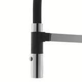 SIKO jednoručna baterija stojeća miješalica za sudoper crni krom s tušem pričvršćenim magnetom