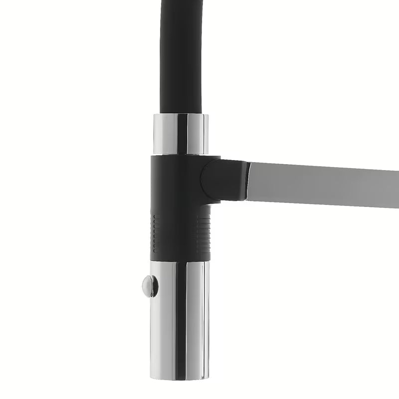 SIKO jednoručna baterija stojeća miješalica za sudoper crni krom s tušem pričvršćenim magnetom