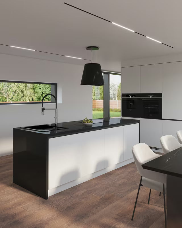 SIKO jednoručna baterija stojeća miješalica za sudoper crni krom s tušem pričvršćenim magnetom